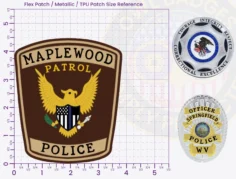 T15-A3 Buy Custom Police Patches And Design Create Build and Order Personalized-Police Patches and Customized Police Patch Patrol Flex Patch 4.5