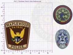 T15-A3 Buy Custom Police Patches And Design Create Build and Order Personalized-Police Patches and Customized Police Patch Patrol PVC Rubber 3.5