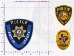 T2-A2B Buy Custom Police Patches And Design Create Build and Order Personalized-Police Patches and Customized Police Patch Embroidered 3.75