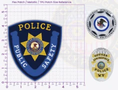 T2-A2B Buy Custom Police Patches And Design Create Build and Order Personalized-Police Patches and Customized Police Patch Flex Patch 4.5