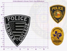 T7-A2 Buy Custom Police Patches And Design Create Build and Order Personalized-Police Patches and Customized Police Patches College Police Officer Embroidered 4