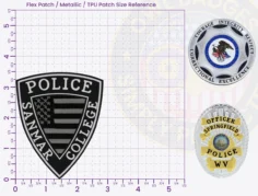 T7-A2 Buy Custom Police Patches And Design Create Build and Order Personalized-Police Patches and Customized Police Patches College Police Officer Flex Badges Patchesh 3.5