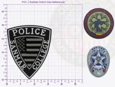 T7-A2 Buy Custom Police Patches And Design Create Build and Order Personalized-Police Patches and Customized Police Patches College Police Officer PVC Rubber Patch 4