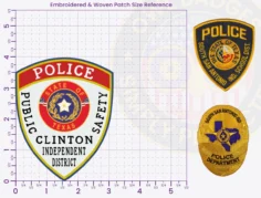 TS18-A17 Buy Custom Police Patches And Design Create Build and Order Personalized-Police Patches and Customized Police Patches School District Police Patch Embroidered 4