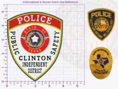 TS18-A17 Buy Custom Police Patches And Design Create Build and Order Personalized-Police Patches and Customized Police Patches School District Police Patch Embroidered 5