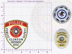 TS18-A17 Buy Custom Police Patches And Design Create Build and Order Personalized-Police Patches and Customized Police Patches School District Police Patch Flex Patches 3.5