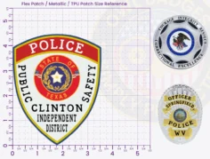 TS18-A17 Buy Custom Police Patches And Design Create Build and Order Personalized-Police Patches and Customized Police Patches School District Police Patch Flex Patches 4.5