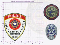 TS18-A17 Buy Custom Police Patches And Design Create Build and Order Personalized-Police Patches and Customized Police Patches School District Police Patch PVC Rubber Patches 4