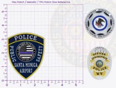 TS18-A18 Buy Custom Police Patches And Design Create Build and Order Personalized-Police Patches and Customized Police Patches Airport Police Officer Patches Flex Patches 3.5