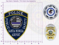 TS18-A18 Buy Custom Police Patches And Design Create Build and Order Personalized-Police Patches and Customized Police Patches Airport Police Officer Patches Flex Patches 4.5