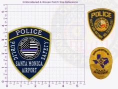 TS18-A18 Buy Custom Police Patches And Design Create Build and Order Personalized-Police Patches and Customized Police Patches Airport Police Officer Patches PD 4