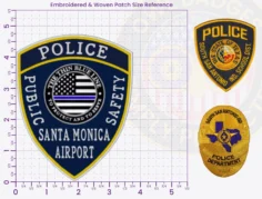 TS18-A18 Buy Custom Police Patches And Design Create Build and Order Personalized-Police Patches and Customized Police Patches Airport Police Officer Patches PD 4.5