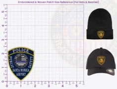 TS18-A18 Buy Custom Police Patches And Design Create Build and Order Personalized-Police Patches and Customized Police Patches Airport Police Officer Patches PD hat Patches