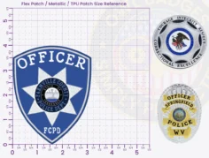 TS18-A3 Buy Custom Police Patches And Design Create Build and Order Personalized-Police Patches and Customized Police Patches POLICE PD PVC Rubber Patches 4-1