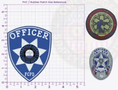 TS18-A3 Buy Custom Police Patches And Design Create Build and Order Personalized-Police Patches and Customized Police Patches POLICE PD PVC Rubber Patches 4