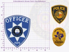 TS18-A3 Buy Custom Police Patches And Design Create Build and Order Personalized-Police Patches and Customized Police Patches POLICE PD embroidered Patches 4