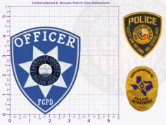 TS18-A3 Buy Custom Police Patches And Design Create Build and Order Personalized-Police Patches and Customized Police Patches POLICE PD embroidered Patches 4.5-1