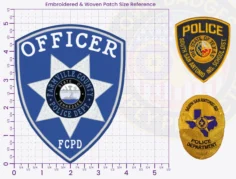 TS18-A3 Buy Custom Police Patches And Design Create Build and Order Personalized-Police Patches and Customized Police Patches POLICE PD embroidered Patches 5