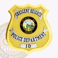 13 f19 custom badges and design create build and order custom badges personalized badges officer badges crescent heights police gold