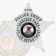 14-C1 Custom Badges And Design, Create, Build and Order Custom Badges Personalized Badges Officer Badges Oakridge Park Police Silver