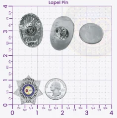 16-H20 Custom Badges And Design, Create, Build and Order Custom Badges Personalized Badges Officer Badges Forge Valley Police Silver Lapel Pins