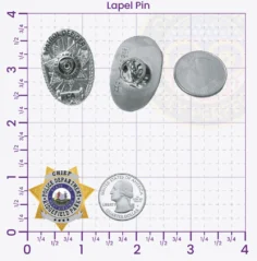 16-H31 Custom Badges And Design, Create, Build and Order Custom Badges Personalized Badges Officer Badges Ridgefield Park Police Gold Lapel Pins