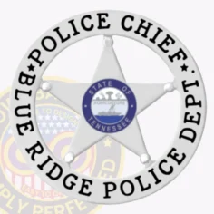 20-a19 custom badges and design, create, build and order custom badges personalized badges officer badges blue ridge police silver