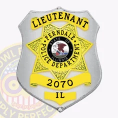 6 r30 custom badges and design create build and order custom badges personalized badges officer badges ferndale police silver